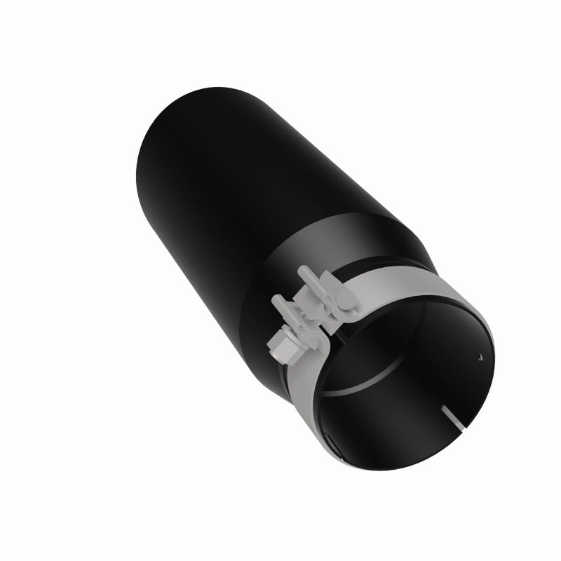 MagnaFlow Tip Stainless Black Coated Single Double Round Single Outlet 5in Dia 4in Inlet 13in L Magnaflow Catalytic Converter Universal