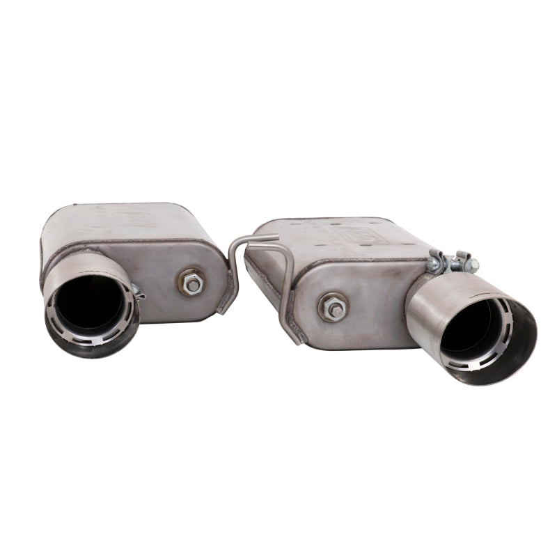 BBK Vari-Tune Axle Back Exhaust Kit 2 Adjustable Performance Mufflers 2-3/4 Pipe 4 in. Tips BBK Axle Back