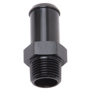 Edelbrock Hose End Straight 3/8In NPT to 5/8In Barb Black Anodize Edelbrock Fittings