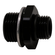 DeatschWerks 6AN ORB Male to M18 X 1.5 Metric Male (Incl O-Ring and Washer) - Anodized Matte Black DeatschWerks Fittings