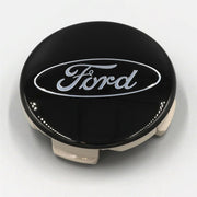Ford Racing Ford Truck/SUV Black And Chrome Wheel Center Cap Kit Ford Racing Wheel Center Caps