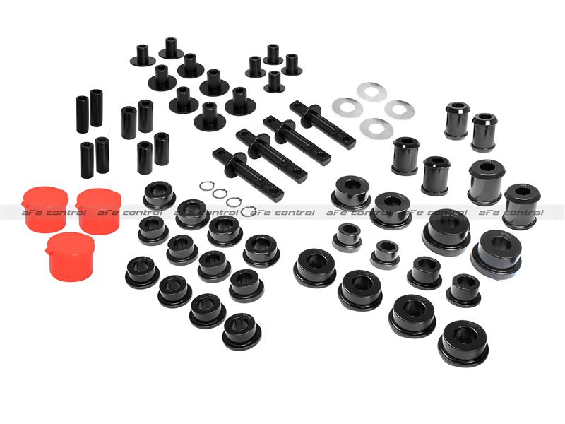 aFe Control PFADT Steel Frame Drag Rear Solid Spherical C/A Bearings Set; Chevy Corvette C5 / C6 aFe Suspension Arms & Components