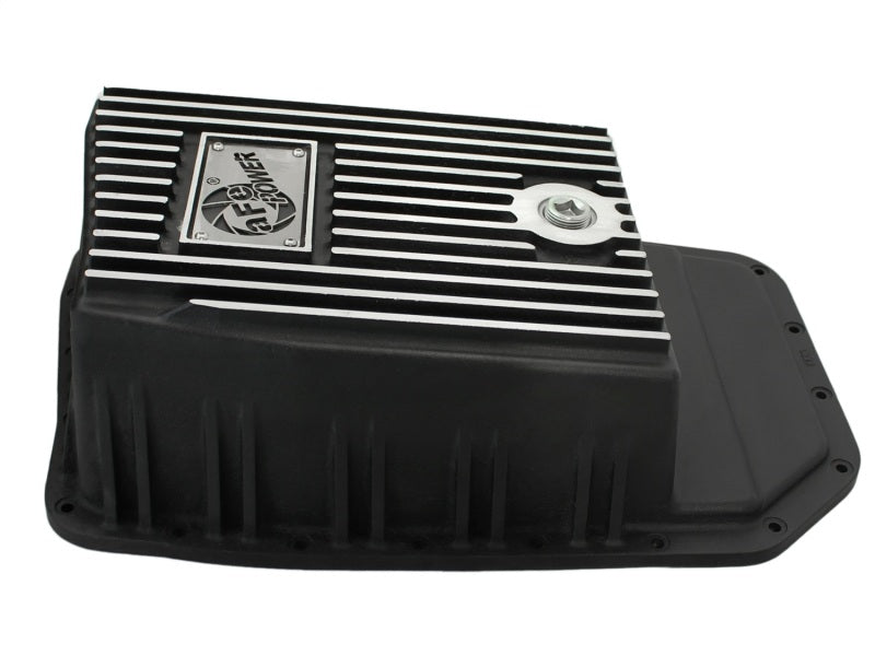 aFe Power Transmission Pan Black Machined 09-14 Ford 6R80 F-150 Trucks aFe Diff Covers