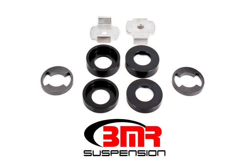 BMR 15-17 S550 Mustang Cradle Bushing Lockout Kit Level 1 - Black BMR Suspension Chassis Bracing