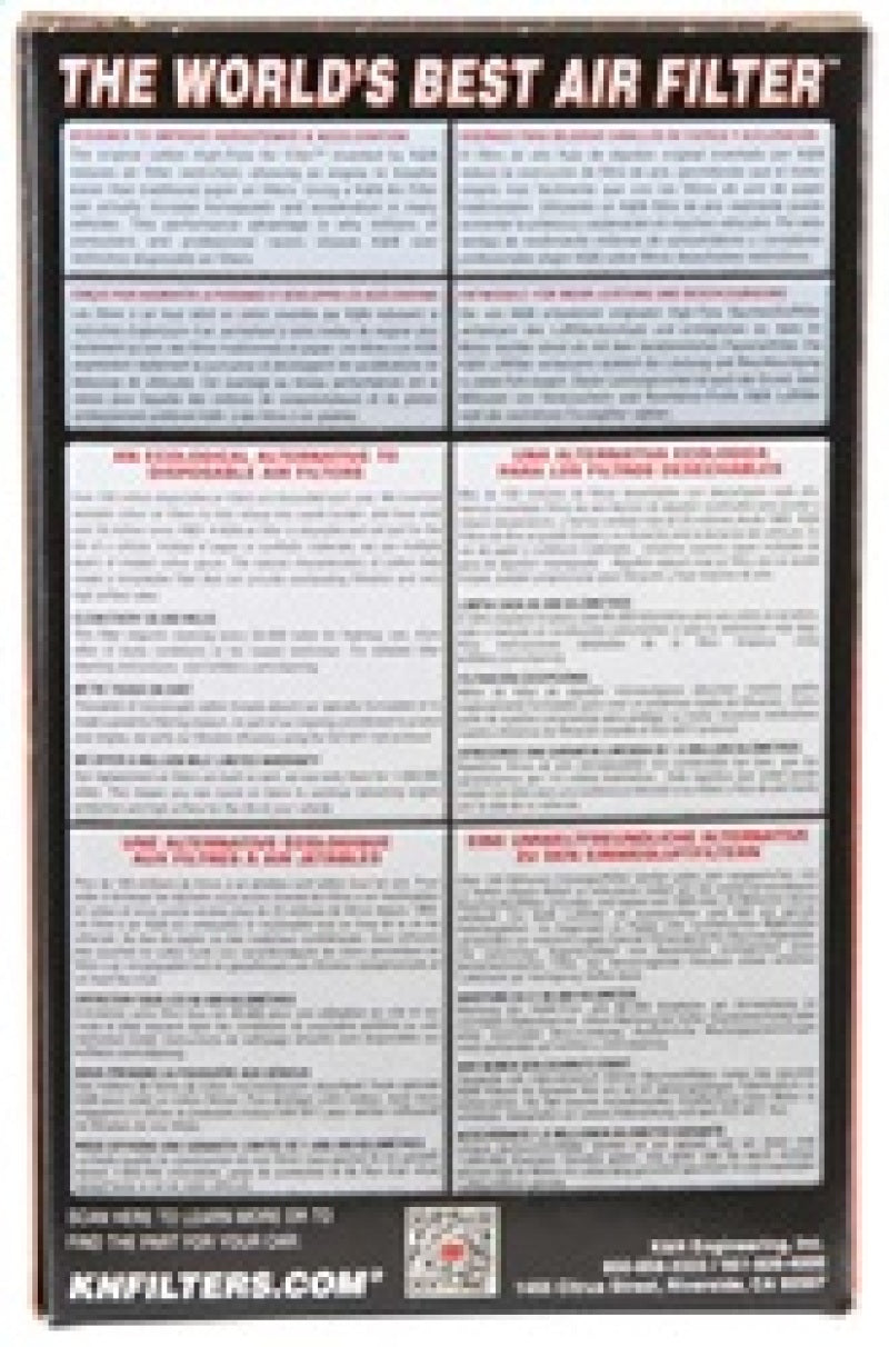 K&N Universal Rubber Filter K&N Engineering Air Filters - Universal Fit