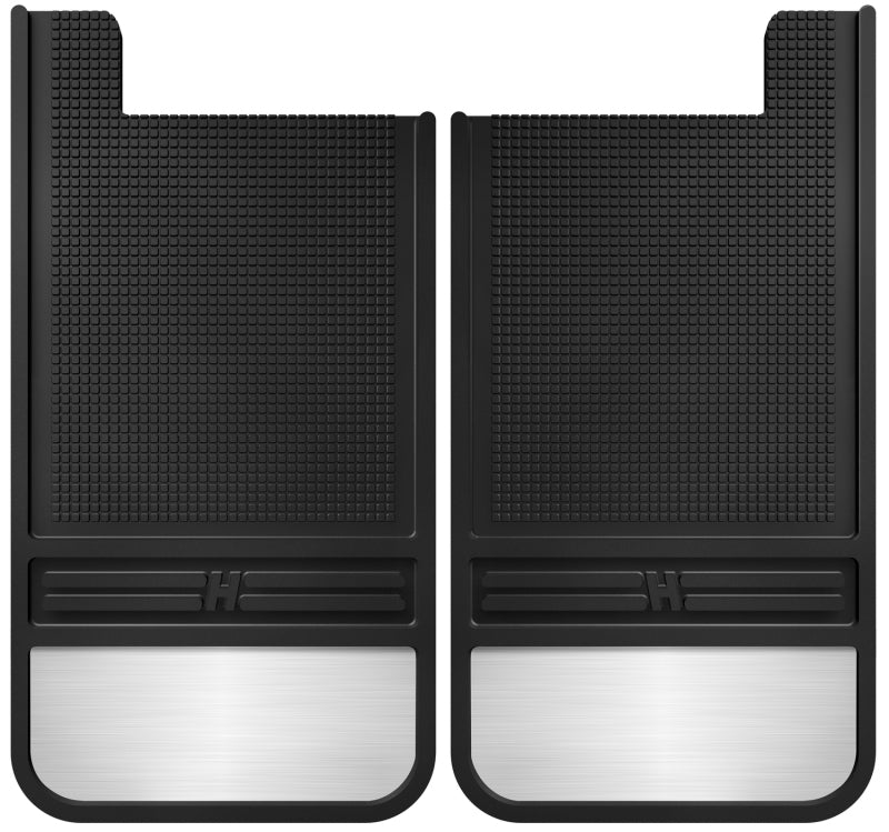 Husky Liners Universal 12in Wide Black Rubber Rear Mud Flaps w/ Weight Husky Liners Mud Flaps