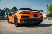Corsa 23-25 Chevrolet Corvette C8 Z06 3in Valved Cat-Back Exhaust Muffler Delete Track Systemw/o Tip CORSA Performance Catback