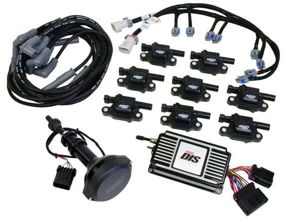 MSD DIS Digital Ignition System Kit - Black 601533 MSD Autoparts