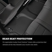 Husky Liners 99-07 Ford F-250 Super Duty Crew Cab X-act Contour Front Floor Liners (Black) Husky Liners Floor Mats - Rubber