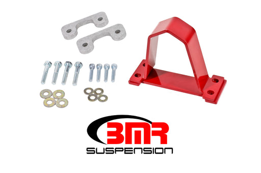 BMR 16-17 6th Gen Camaro Front Driveshaft Safety Loop - Red BMR Suspension Driveshaft Loops