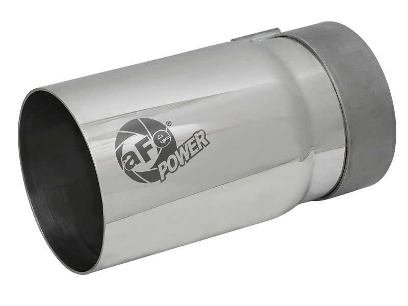 aFe MACH Force-Xp Universal Exhaust Tip 3-1/2 IN Inlet x 4 IN Outlet x 7 IN Polished Right Side Exit aFe Tips