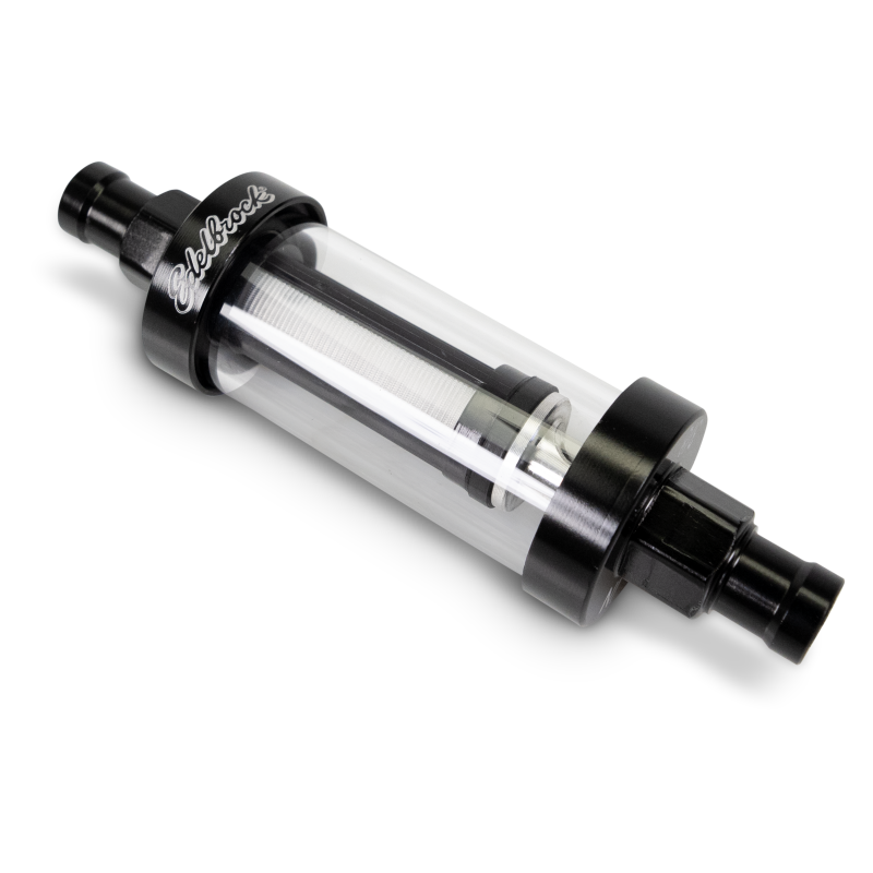 Edelbrock 3/8in i.d. Hose Clear View Fuel Filter Edelbrock Fuel Filters