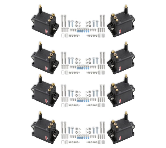 MSD Ignition Coil - High Output - Black - 8-Pack 828038 MSD Autoparts