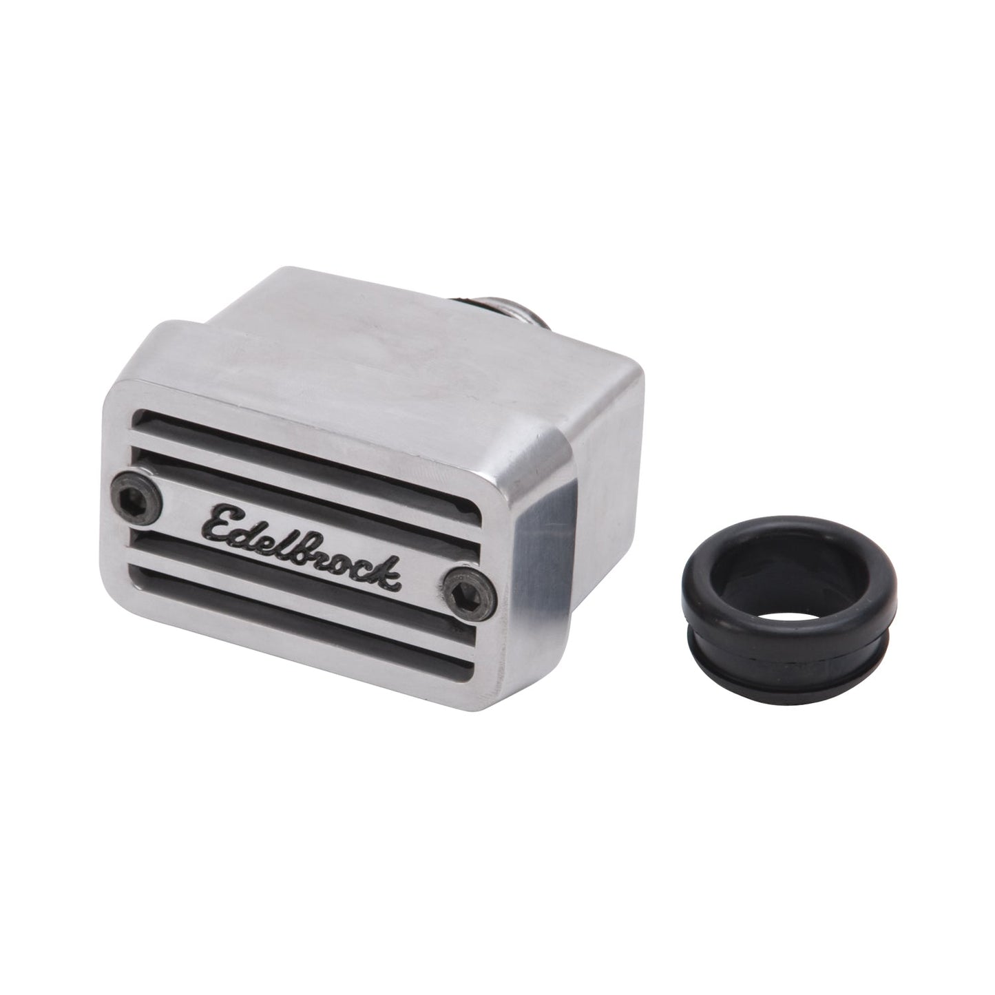 Elite Push-in Breather Polished Die Cast AL. - Short EDELBROCK Autoparts