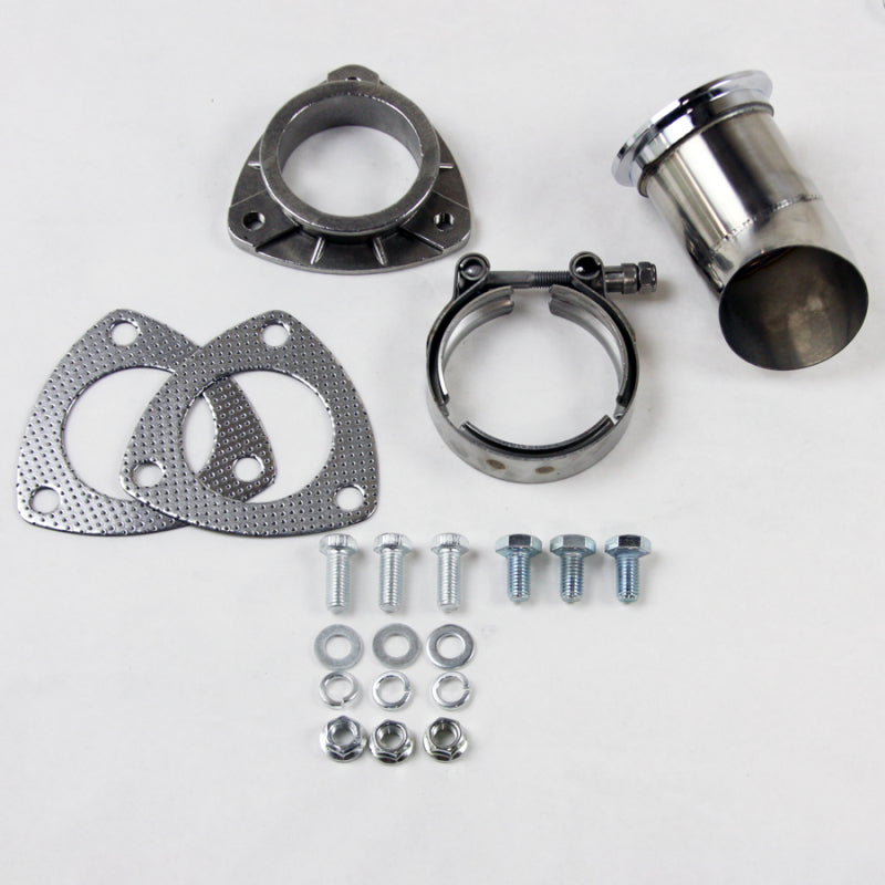 Granatelli 2.5in 304SS Turn Down w/V-Band & Gaskets Granatelli Motor Sports Exhaust Adapters