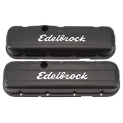 Edelbrock Valve Cover Signature Series Chevrolet 1965 and Later 396-502 V8 Low Black Edelbrock Valve Covers