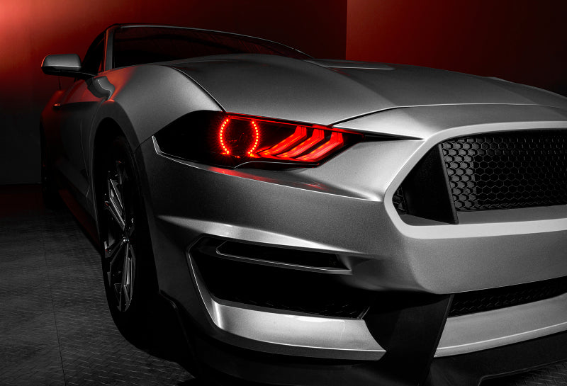 Oracle Lighting 18-23 Ford Mustang Dynamic ColorSHIFT LED Headlights - Black Series ORACLE Lighting Headlights
