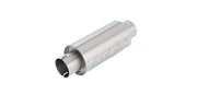 Borla Universal Resonator Option 3in Center/Center 5in Round x 10in - Notched Neck Borla Connecting Pipes