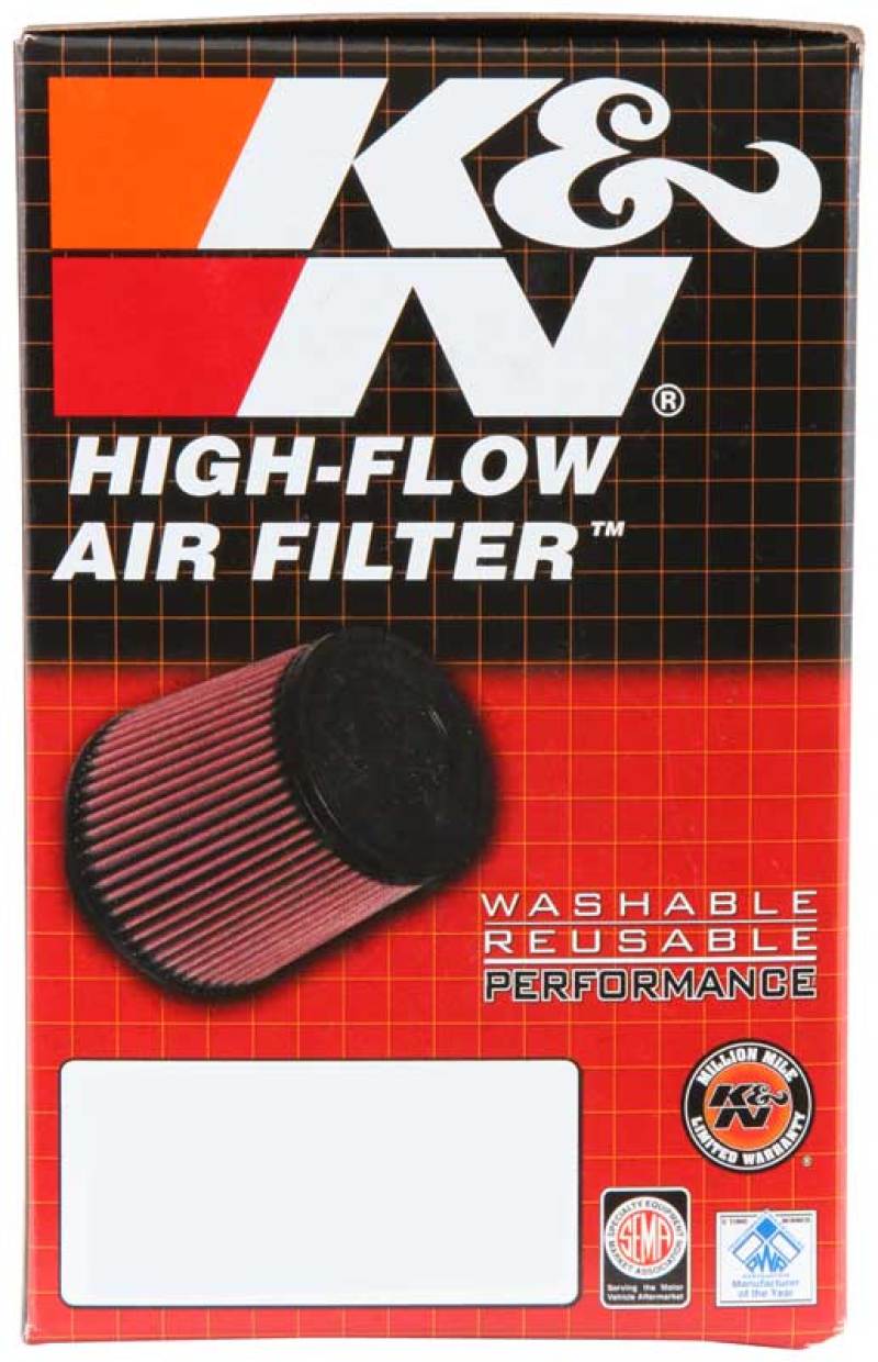 K&N Filter Universal Rubber Filter - Round Straight 3.5in Base OD x 3.5in Top OD x 5in H K&N Engineering Air Filters - Universal Fit