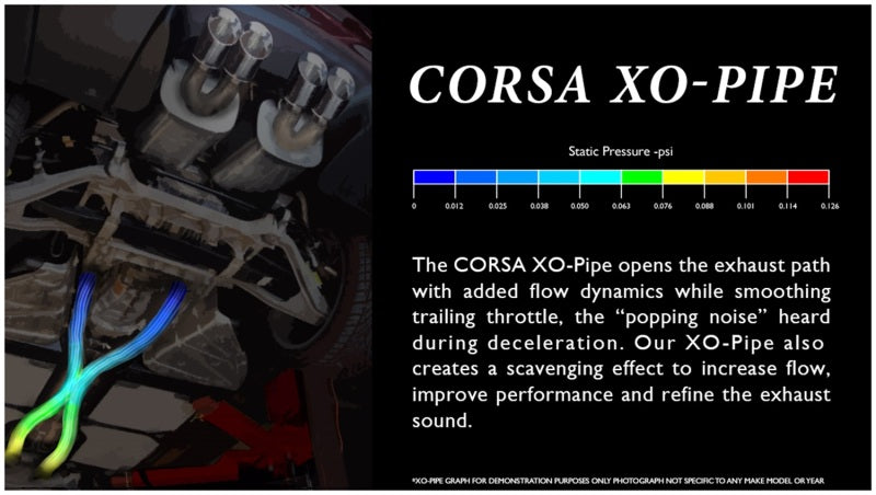 Corsa 2011-2014 Ford Mustang GT 5.0L V8 2.75in XO-Pipe w/ Cat CORSA Performance X Pipes
