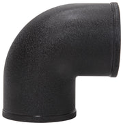 Spectre Tube Intake 3in od 90 Degree - Black Spectre Aluminum Tubing