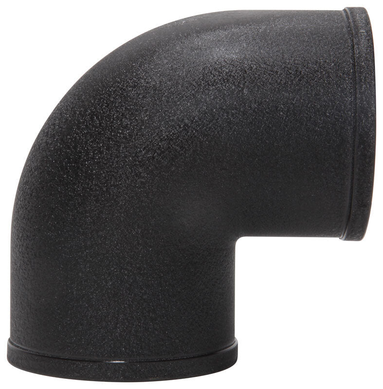 Spectre Tube Intake 3in od 90 Degree - Black Spectre Aluminum Tubing
