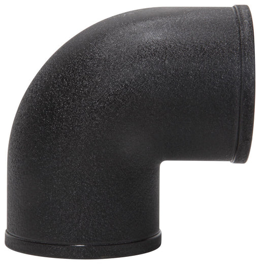 Spectre Tube Intake 3in od 90 Degree - Black Spectre Aluminum Tubing