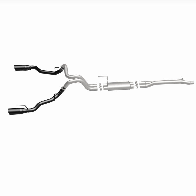 MagnaFlow SYS Cat-Back 2017 Ford F-150 Raptor 3.5L Dual Black Coated 3in Tips Magnaflow Catback