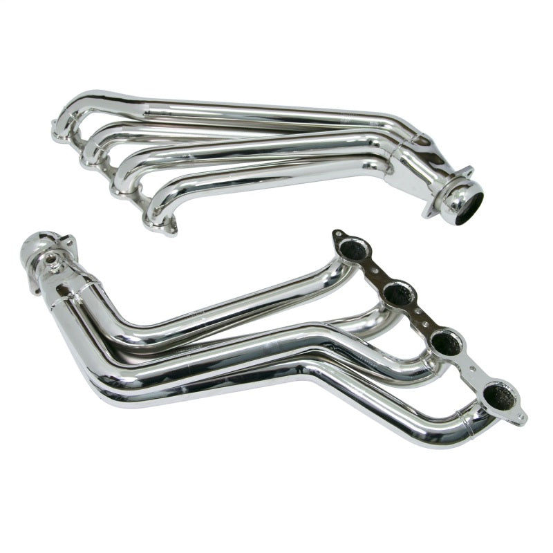 BBK 10-15 Camaro LS3 L99 Long Tube Exhaust Headers With Converters - 1-3/4 Chrome BBK Headers & Manifolds