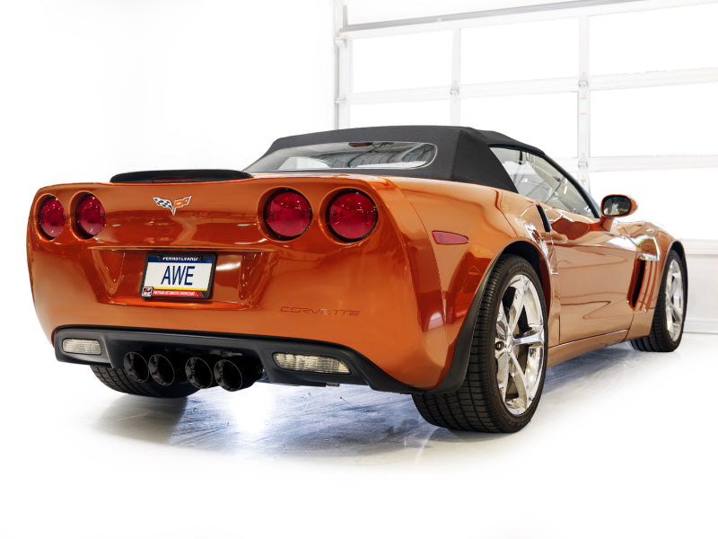 AWE Tuning 05-07 C6 Chevrolet Corvette 6.0L Touring Edition Axle-Back Exhaust w/ Diamond Black Tips AWE Tuning Axle Back