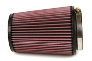 K&N Filter Universal Rubber Filter 4 inch Flange 5 3/8 inch Base 4 3/8 inch Top 7 inch Height K&N Engineering Air Filters - Universal Fit