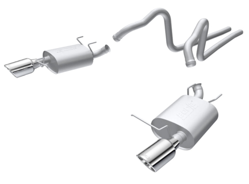 Borla 2011 Ford Mustang 3.7L 6cyl 6spd RWD SS S-Type Catback Exhaust Borla Catback