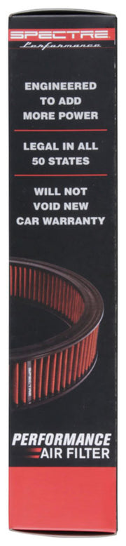 Spectre 1985 Cadillac Seville 5.7L V8 DSL Air Filter 14in. X 3in. - Red Spectre Air Filters - Direct Fit