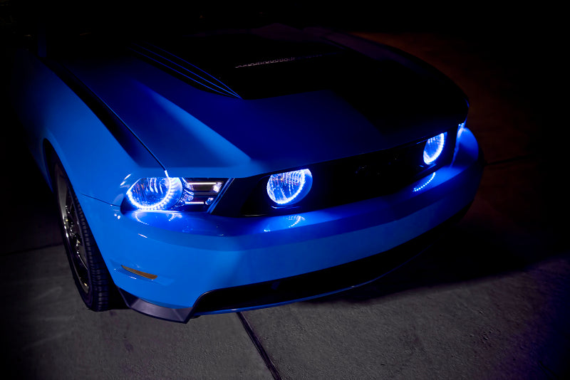 Oracle Ford Mustang GT/V6 10-12 Halo Kit - ColorSHIFT ORACLE Lighting Headlights