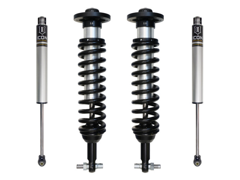 ICON 2021+ Ford F-150 2WD 0-3in Stage 1 Suspension System ICON Shocks and Struts