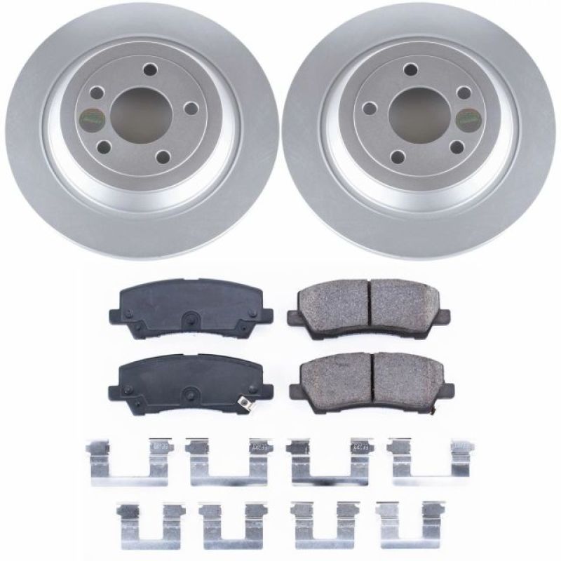 Power Stop 15-19 Ford Mustang Rear Z17 Evolution Geomet Coated Brake Kit PowerStop Brake Kits - Performance Blank