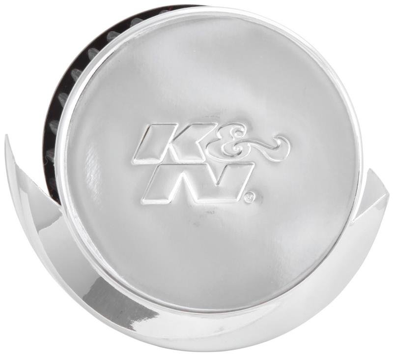 K&N 1.5in Flange ID x 3in OD x 2.5in Height Clamp On Crankcase Vent Filter K&N Engineering Air Filters - Universal Fit