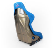 NRG FRP Bucket Seat ULTRA Edition - Large (Blue Alcantara/Gold Glitter Back) NRG Race Seats