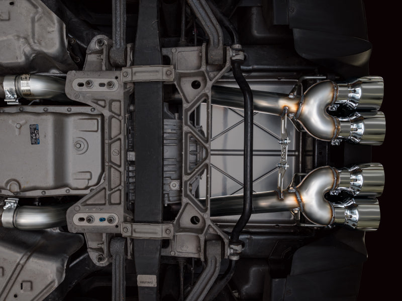 AWE Tuning 05-07 C6 Chevrolet Corvette 6.0L Track Edition Axle-Back Exhaust w/ Chrome Silver Tips AWE Tuning Axle Back