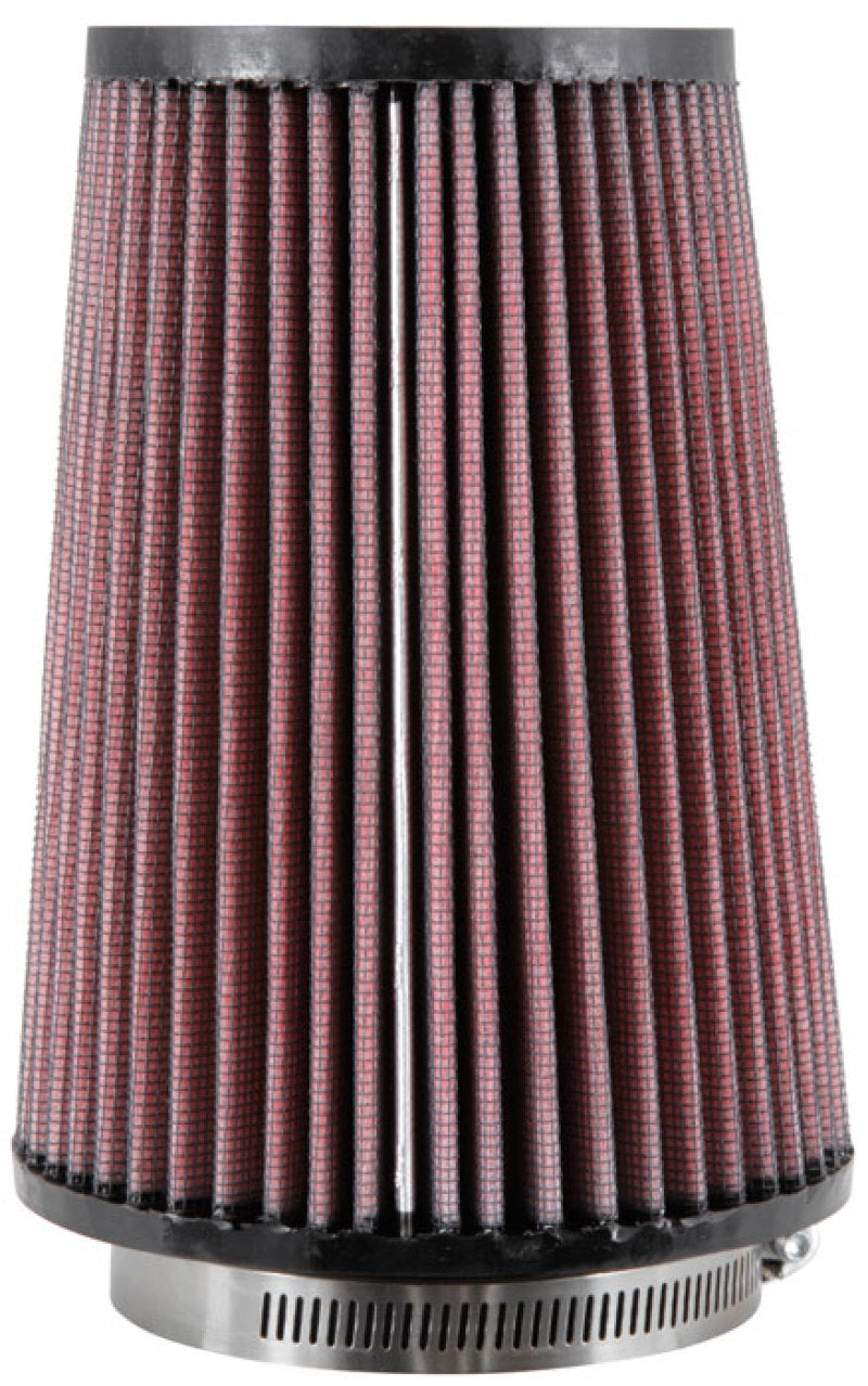 K&N Universal Rubber Filter Round Tprd 3.313in Flange ID x 4.75in Base OD x 3.5in Top OD x 6.5in H K&N Engineering Air Filters - Universal Fit