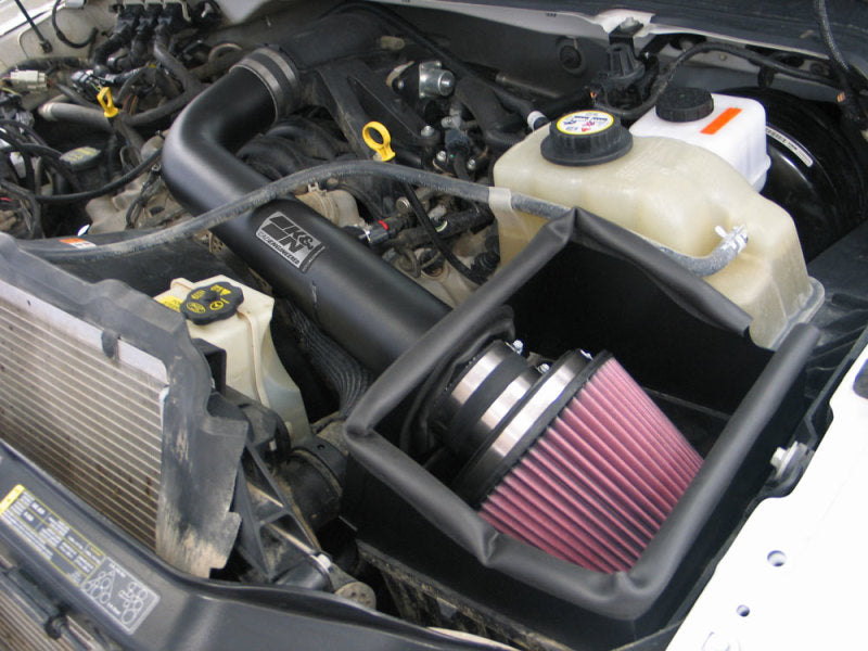 K&N 07-08 Ford F250 SD V8-5.4L Black High Flow Performance Kit K&N Engineering Cold Air Intakes