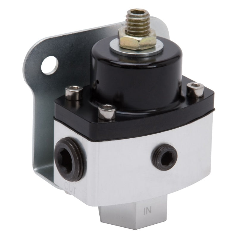 Edelbrock Fuel Pressure Regulator 4-1/2 to 9 PSI Satin Finish Edelbrock Fuel Pressure Regulators