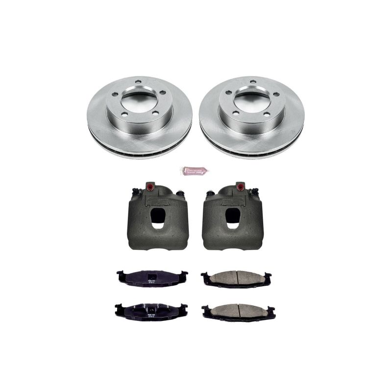 Power Stop 94-96 Ford Bronco Front Autospecialty Brake Kit w/Calipers PowerStop Brake Kits - OE