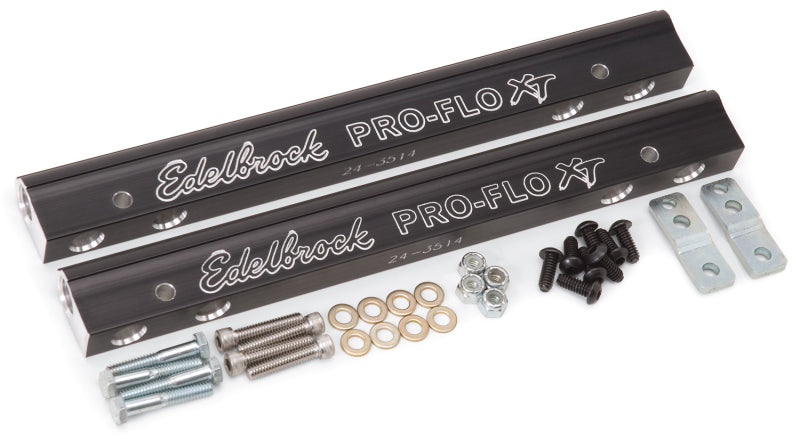 Edelbrock EFI Fuel Rail Kit SBC Pro-Flo XT for Use On 7137 Intake Edelbrock Fuel Rails
