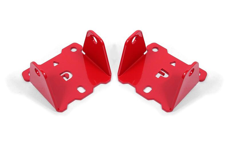 BMR 82-92 F-Body Motor Mount Kit Engine Side Solid - Red BMR Suspension Engine Mounts