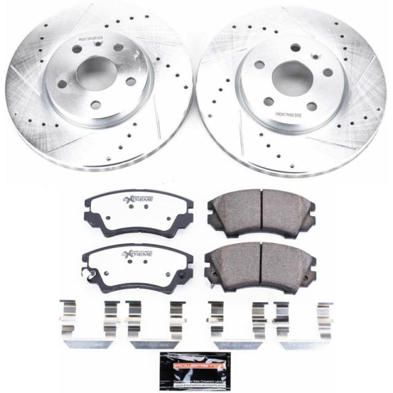 Power Stop 2017 Buick Regal Front Z26 Street Warrior Brake Kit PowerStop Brake Kits - Performance D&S