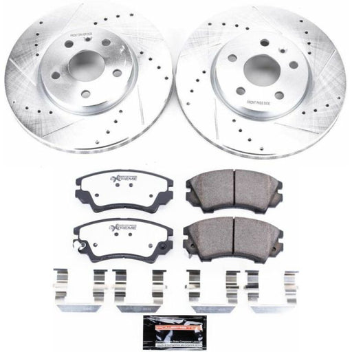 Power Stop 2017 Buick Regal Front Z26 Street Warrior Brake Kit PowerStop Brake Kits - Performance D&S