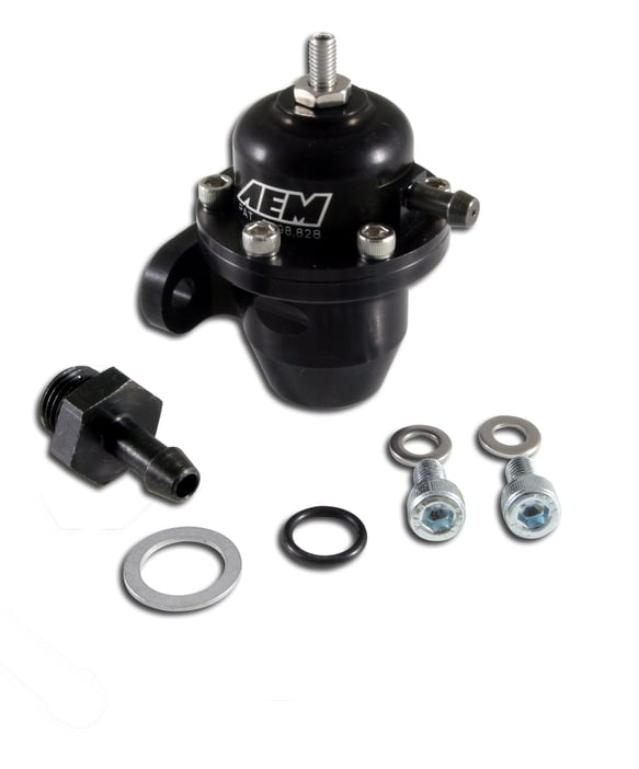 AEM Adjustable Fuel Pressure Regulator 25-300BK AEM Autoparts
