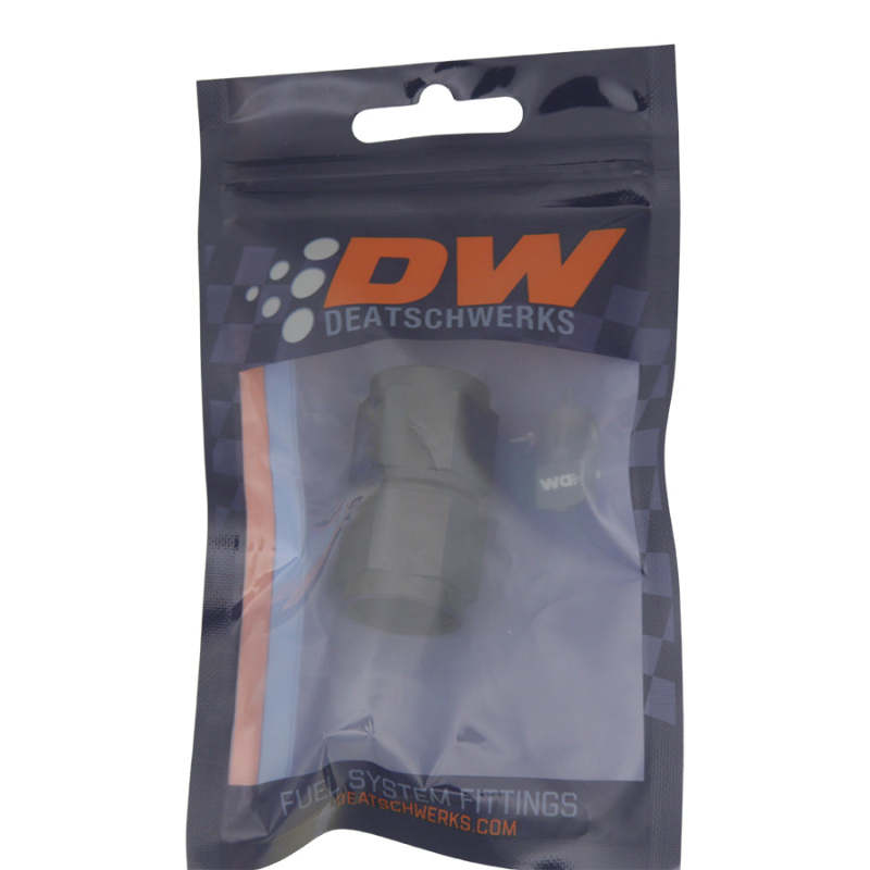 DeatschWerks 8AN Flare Female Swivel to 8AN Flare Female Swivel - Anodized Matte Black DeatschWerks Fittings