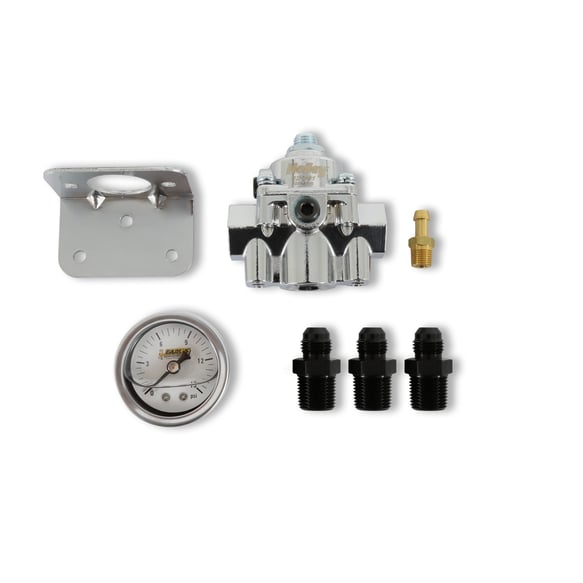 Holley Die Cast Bypass Fuel Pressure Regulator Kit 12-881KIT HOLLEY Autoparts